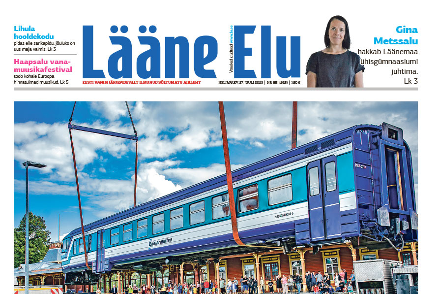Lääne Elu paberleht neljapäeval, 27. märtsil