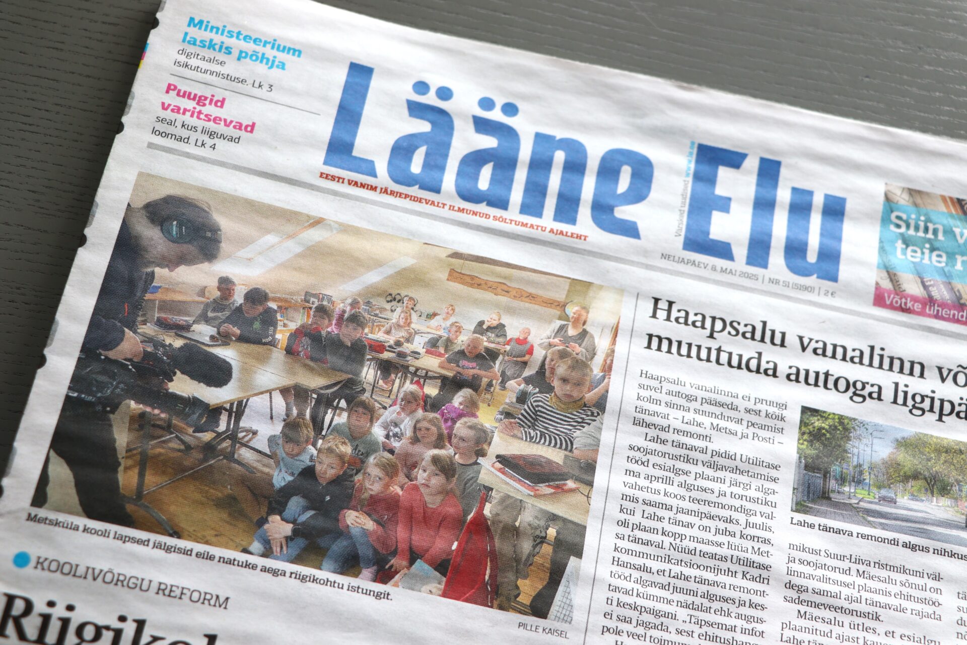 Neljapäevane Lääne Elu jõuab osade Haapsalu tellijateni reedel Neljapäevane Lääne Elu jõuab osade Haapsalu tellijateni reedel