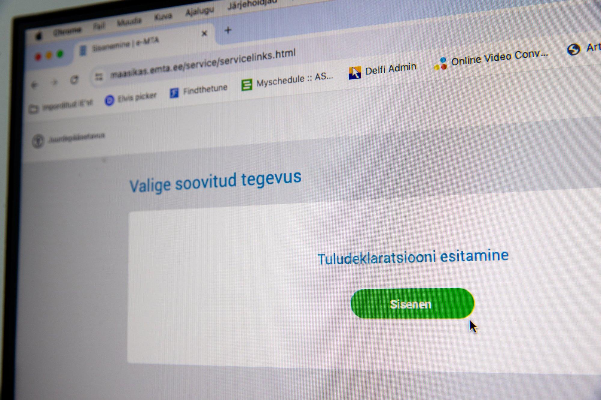 Täna on viimane päev tulude deklareerimiseks Täna on viimane päev tulude deklareerimiseks